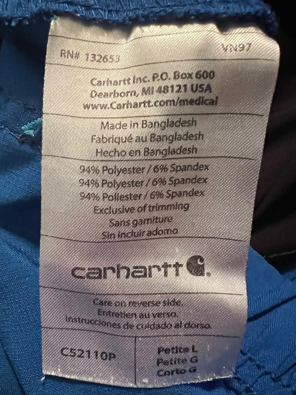 2 PAIR of Carhartt Women's STRETCH Utility Cargo Scrub Pants—Petite Large - Picture 6 of 6